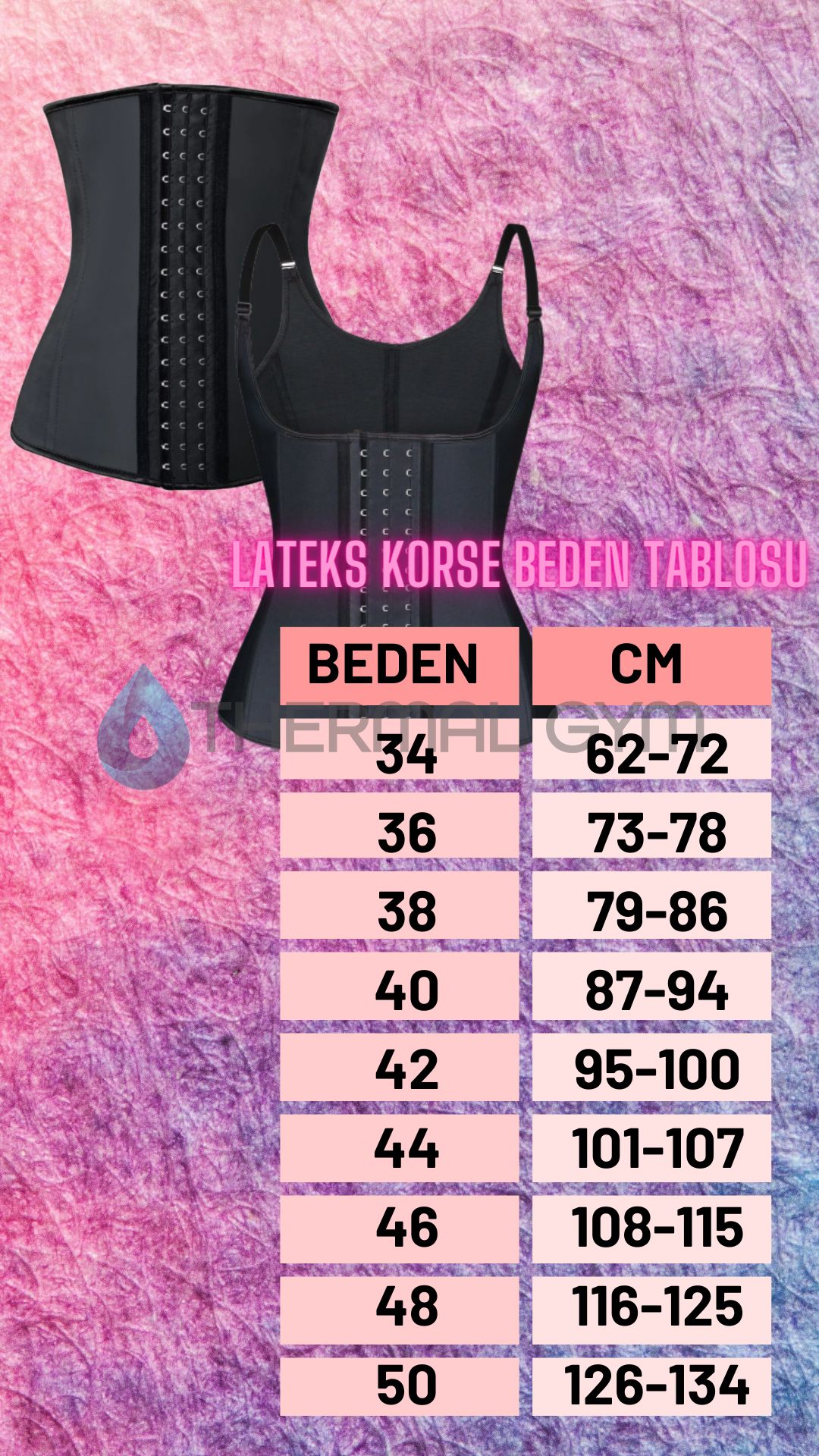 Askılı Latex Korse Ten